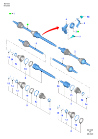 GK213B436BC-Rh/spindle-fr axle
