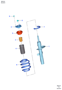 GK2918045BC-SHOCK ABSORBER FRONT LH/L538