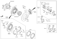 58210C5010-Brake assy-rr wheel, lh