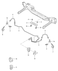 5C0611847A-Bracket, brake hose