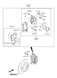 58101A7A00-PAD KIT-FR DISC BRAKE