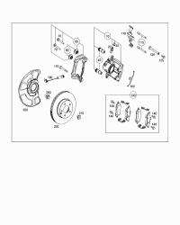 0054206520-BRAKE PAD RER-C(W205)