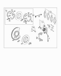 0054207920-BRAKE PAD RER-C(W205)