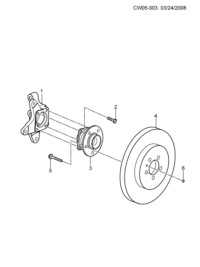 10424975-Knuckle, r. rr. suspension