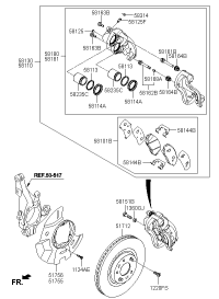 581012WA01-PAD KIT-FR DISC BRAKE