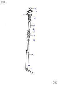 JS118097AA-SHOCK ABSORBER FRONT LH/L538