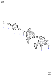 FS15A970CC-Knuckle & hub assy-rh