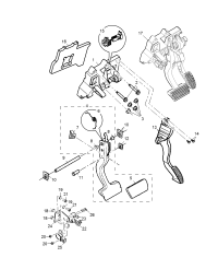 RPH100100-Bracket, brake pedal