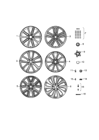 3SA601025AM-Wheel rim-aluminium alloy