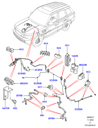 SHB500038-BRAKE HOSE-LR(L359/L538)