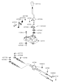437112D2009Y-KNOB-GEARSHIFT LEVER