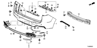 04715TX4305ZZ-BAR, REAR BUMPER