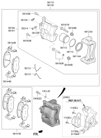 58101J5A51-PAD KIT-FR DISC BRAKE