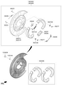 58302J5A50-Pad kit-rear disc brake
