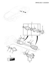 90075161-Nut set, rear wheel spindle