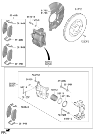 58101O3A00-PAD KIT-FR DISC BRAKE