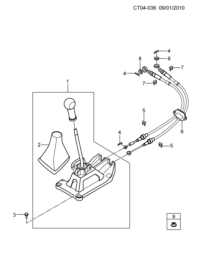 96473958-Control assy-manual transmission (w/shift) (incl. 2)