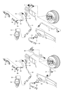 4B0611931CE-Pipe, vacuum w/check
