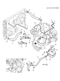 96629110-Hose, cooling receiver (to engine)
