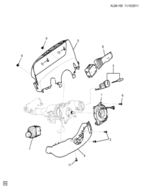 20982765-Coil, steering wheel air bag (w/accessory contact)