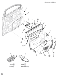 95914472-Deflector, side door