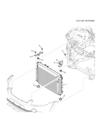 96629075-Spacer, radiator (to be replaced by 96887050), lower