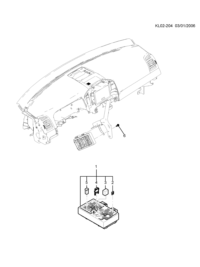 95031452-Block, instrument panel harness