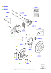 3W1Z2A225AA-Retainer kit