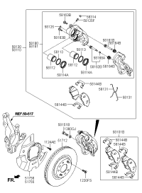 581012WA40-PAD KIT-FR DISC BRAKE