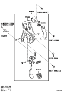 4711026031-SUPPORT ASSY, BRAKE