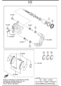 NFY72643Z-PAD SET,RR CALIPER
