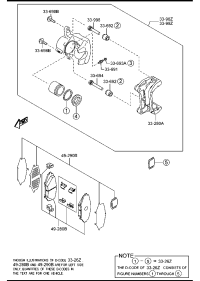 NFY73328ZC-PAD SUB SET,FRT CALI