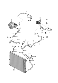 3W0122447AC-Coolant pipe