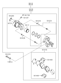 581303K000-BRAKE ASSY-FR,RH