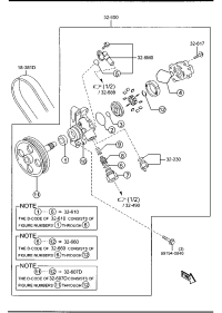 LF2432650C-PUMP,POWER STEERING
