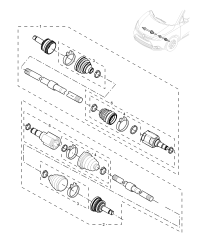 30005114-Shaft assy, front drive