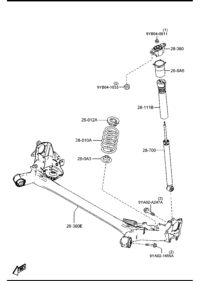D10E28700F-DAMPER,REAR
