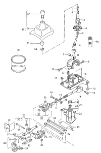 1U0711141-KNOB ASSY-CONTROL LEVER,AUTO