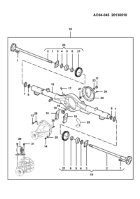 24510344-SHAFT ASSY. HALF