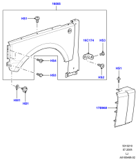 JAK000040AYS-GRILLE ASSY-REAR COOLER,OUTLET