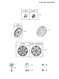 96452314-Wheel nut/bolt cap