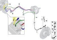 34326868960-BRAKE HOSE FRTX5