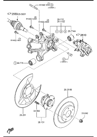 KD352615XB-BEARING & HUB