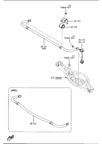 KD3128156B-BUSH, STABILIZER, REAR