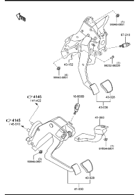 DG8041300D-PEDAL ASSY,CLUTCH