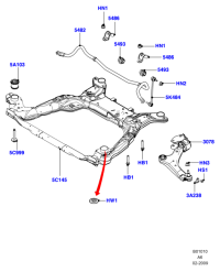 7G9N5484AA-BUSH STABILIZER BAR