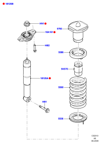 7G9118097CAD-SHOCK ABSORBER FRONT LH/L538