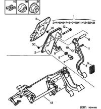 95654314-Pedal compl obk