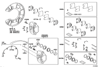0446611010-PAD KIT, DISC BRAKE, REAR