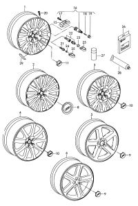 L4F0601025AH8Z8-Aluminium alloy rim